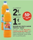 E.Leclerc Thiant - Promo Boisson aux fruits saveur tropical Promo Boisson aux fruits saveur tropical à 1,10 € dans le catalogue E.Leclerc à Thiant