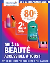 Prospectus Supermarchés E.Leclerc en cours à Saint-Rémy et alentours, "OUI À LA BEAUTÉ ACCESSIBLE À TOUS !", 24 pages, 02/09/2025 - 13/09/2025 Catalogue Supermarchés E.Leclerc en cours à Saint-Rémy et alentours, "OUI À LA BEAUTÉ ACCESSIBLE À TOUS !", 24 pages, 02/09/2025 - 13/09/2025