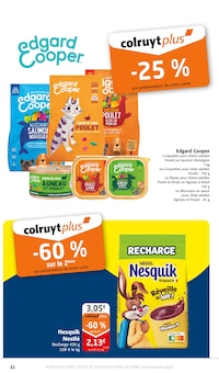 Promotion Croquettes Chien dans le prospectus Colruyt, valable du 02/07/2025 au 13/07/2025 Promo Croquettes Chien dans le catalogue Colruyt du moment à la page 22
