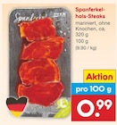 Aktuelle Schweinefilet Angebote bei Netto Marken-Discount in Duisburg Aktuelles Spanferkelhals-Steaks Angebot bei Netto Marken-Discount in Duisburg ab 0,99 €