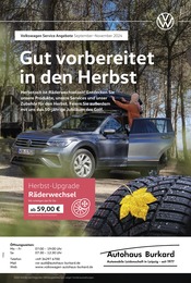 Volkswagen Prospekt für Markkleeberg: "Mit frischen Reifen durch den Herbst", 1 Seite, 01.09.2024 - 30.11.2024