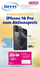 Systemhaus Hartmann Prospekt für Arnsberg mit 8 Seiten Systemhaus Hartmann Prospekt für Arnsberg: "iPhone 16 Pro zum Aktionspreis", 8 Seiten, 01.07.2025 - 31.07.2025