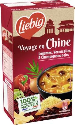 Soupe Voyage en Chine Légumes, Vermicelles & Champignons noirs
