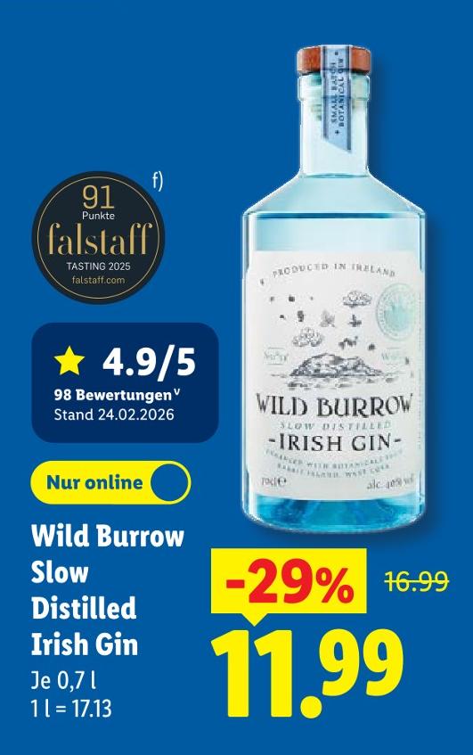 Wild Burrow Slow Distilled Irish Gin