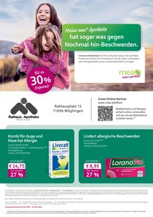 Aktueller mea - meine apotheke Prospekt