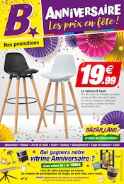 Catalogue Bazar & Déstockage de Bazarland à Ambronay Prospectus Bazarland à Ambronay, "ANNIVERSAIRE Les prix en fête !", 12 pages, 03/09/2025 - 21/09/2025