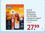 Elektrische Zahnbürste Pro 103 Kids "König der Löwen" mit Reiseetui von Oral-B im aktuellen Rossmann Prospekt für 27,99 €