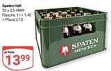 Spaten Hell im Angebot bei GLOBUS in Amberg Spaten Hell Angebote von Spaten München bei GLOBUS Amberg für 13,99 €