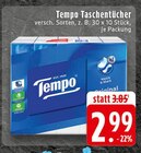 Aktuelle Taschentücher Angebote bei EDEKA in Gelsenkirchen Aktuelles Tempo Taschentücher Angebot bei EDEKA in Gelsenkirchen ab 2,99 €