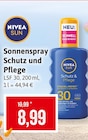 Sonnenspray Schutz und Pflege Angebote von Nivea bei Kaufhaus Stolz Greifswald für 8,99 €