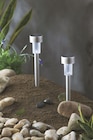 Lampe solaire 1 led blanc inox dans le catalogue Maxi Bazar