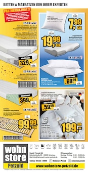 Kopfkissen im aktuellen wohnstore Petzold Prospekt (Cottbus) Kopfkissen im wohnstore Petzold Prospekt "WIR FEIERN WEITER! 100 JAHRE!" mit 10 Seiten (Cottbus)