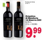 Primitivo di Manduria 14 Riserva DOC Angebote bei E center Offenbach für 9,99 €