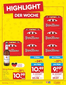 König Pilsener im Netto Marken-Discount Prospekt "Aktuelle Angebote" mit 56 Seiten (Oberhausen)