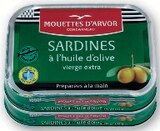 Sardines à l'huile d'olive vierge extra - LES MOUETTES D'ARVOR en promo chez Super U Tourcoing à 3,93 €