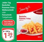 Aktuelles Backofen Pommes frites Wellenschnitt Angebot bei GLOBUS in Rostock ab 1,39 €
