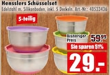 Schüsselset im Angebot bei Möbel Mahler Siebenlehn in Leipzig Schüsselset Angebote von Hensslers bei Möbel Mahler Siebenlehn Leipzig für 29,00 €