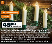 LED-Christbaumkerzen Lumix „Superlight Mini“ bei OBI in Leverkusen LED-Christbaumkerzen Lumix „Superlight Mini“ im Angebot bei OBI Leverkusen für 49,99 €