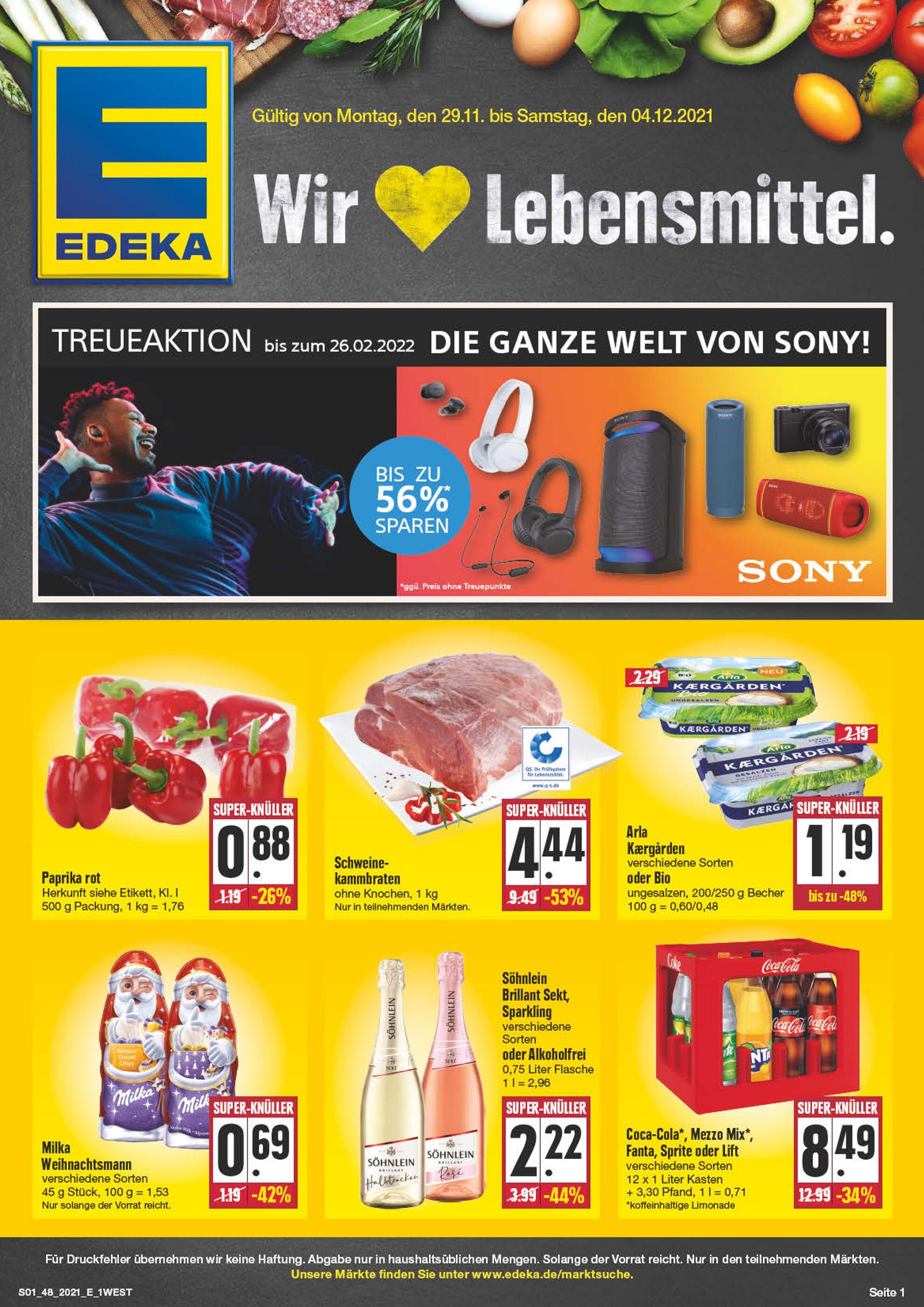 EDEKA Prospekt für Marktredwitz mit 28 Seiten EDEKA Prospekt für Marktredwitz: "Aktuelle Angebote", 28 Seiten, 29.11.2021 - 04.12.2021