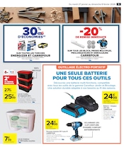 Perceuse-Visseuse Angebote im Prospekt "NETTOYAGE, RANGEMENT, BRICOLAGE !" von Carrefour Market Perceuse-Visseuse Angebote im Prospekt "NETTOYAGE, RANGEMENT, BRICOLAGE !" von Carrefour Market auf Seite 5