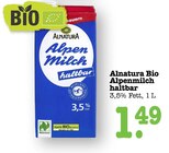 Bio Alpenmilch haltbar Angebote von Alnatura bei E center Baden-Baden für 1,49 €