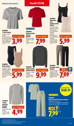 Prix et réduction T-Shirt manches longues femme dans le prospectus Lidl en cours Offre T-Shirt manches longues femme dans le catalogue Lidl du moment à la page 43