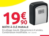 Boîte à clé murale - Mr.Bricolage à Saint-Priest Boîte à clé murale en promo chez Mr.Bricolage Saint-Priest à 19,90 €