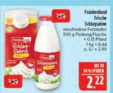 Frische Schlagsahne Angebote von Frankenland bei Marktkauf Hof für 2,22 €