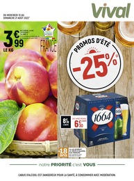 Catalogue Vival à Rillieux-la-Pape, avec 4 pages Prospectus Vival à Rillieux-la-Pape, "Promos d'été", 4 pages, 10/08/2022 - 21/08/2022