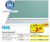 Gipskartonplatte Angebote von Knauf bei toom Baumarkt Haltern am See für 3,49 €