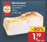 Räucherspeck bei Netto Marken-Discount im Prospekt "" für 1,19 €