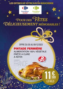 Prospectus Rayon Boucherie Carrefour de la semaine "Pour des fêtes délicieusement mémorables !" avec 1 pages, valide du 05/12/2023 au 16/12/2023 pour Gignac-la-Nerthe et alentours