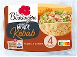 PAINS DU MONDE KEBAB X4 - LA BOULANGÈRE dans le catalogue Netto