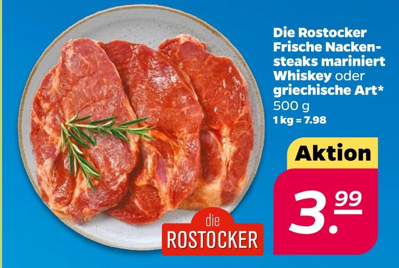 Frische Nackensteaks