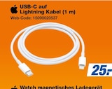 USB-C auf Lightning Kabel im Angebot bei expert in Völklingen USB-C auf Lightning Kabel Angebote von Apple bei expert Völklingen für 25,00 €