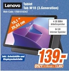 Tablet Tab M10 (3.Generation) Angebote von Lenovo bei expert Oberursel für 139,00 €