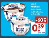Müller im ALDI SÜD Prospekt Milchreis von Müller im aktuellen ALDI SÜD Prospekt für 0,39 €