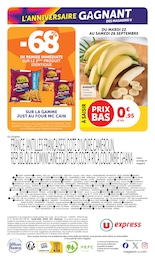 Prix et réduction Frites surgelées dans le prospectus U Express en cours Offre Frites surgelées dans le catalogue U Express du moment à la page 16