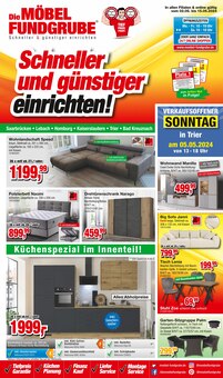 Wohnwand im Die Möbelfundgrube Prospekt "Schneller und günstiger einrichten!" mit 11 Seiten (Trier)