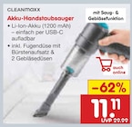 Akku-Handstaubsauger Angebote von CLEANMAXX bei Netto Marken-Discount Bocholt für 11,11 €