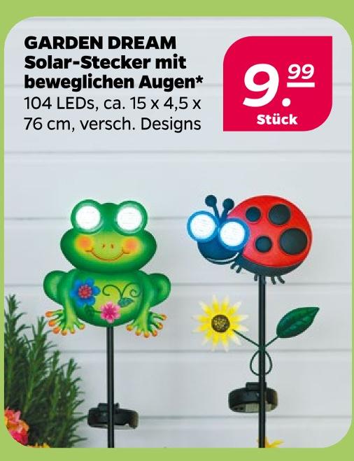 Solar-Stecker mit beweglichen Augen