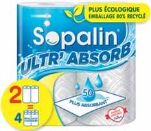Promo Sopalin papier essuie-tout chez Carrefour