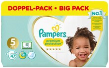 premium protection Größe 5 Doppelpack oder baby-dry Größe 5 Doppelpack bei REWE in Cottbus premium protection Größe 5 Doppelpack oder baby-dry Größe 5 Doppelpack im Angebot bei REWE Cottbus für 12,99 €