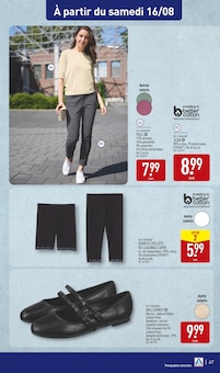 Promotion Jean dans le prospectus Aldi, valable du 12/08/2025 au 18/08/2025 Promo Jean dans le catalogue Aldi du moment à la page 47