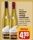 Riesling Steillage Qualitätswein von Moselland für 4,99 € bei REWE im Angebot Riesling Steillage Qualitätswein von Moselland im aktuellen REWE Prospekt