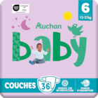 COUCHES AUCHAN BABY - AUCHAN BABY - Auchan Hypermarché à Boulogne-sur-Mer COUCHES AUCHAN BABY - AUCHAN BABY en promo chez Auchan Hypermarché Boulogne-sur-Mer à 10,14 €