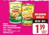 Delikatess-Suppen oder 1-Portions-Eintöpfe von Erasco für 1,39 € bei EDEKA im Angebot Delikatess-Suppen oder 1-Portions-Eintöpfe von Erasco im aktuellen EDEKA Prospekt