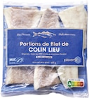 Portions de filet de colin lieu MSC - picard en promo chez Picard Portions de filet de colin lieu MSC - picard dans le catalogue Picard