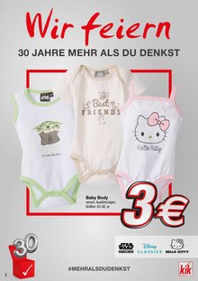Babykleidung im KiK Prospekt "Wir feiern" mit 30 Seiten (Trier)