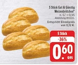 Weizenbrötchen im Angebot bei E center in Amberg Weizenbrötchen Angebote von Gut & Günstig bei E center Amberg für 0,60 €